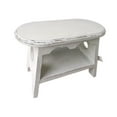 thumbnail image 4 of Almencla Wood Stool Plant Stand Oval Decorative Bonsai Rack for Garden Desktop Office White, 4 of 8