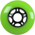 thumbnail image 1 of Single Inline Replacement Wheel Black/Green 80mm 83A 5-Spoke, 1 of 1