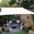 thumbnail image 2 of 2x2m Square Shade Sail, Breathable Hdpe Shade Cloth, 2m Shade Net For Yard, Garden, Patio, Outdoor Camping, White 2x2m, 2 of 5