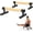 Black(L), variant on GanFindX Wooden Parallettes Bars Solid Wood Push Up Stands Anti-Slip Handstand Bars for Home Gym Strength Training L