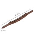 thumbnail image 4 of Guasha Wood Stick Tools Terapia de madera Raspado Drenaje linfático Masajeador, Doble fila 20 Beads Point Tratamiento Gua Sha Tools para pierna trasera, 1 pieza, 4 of 5