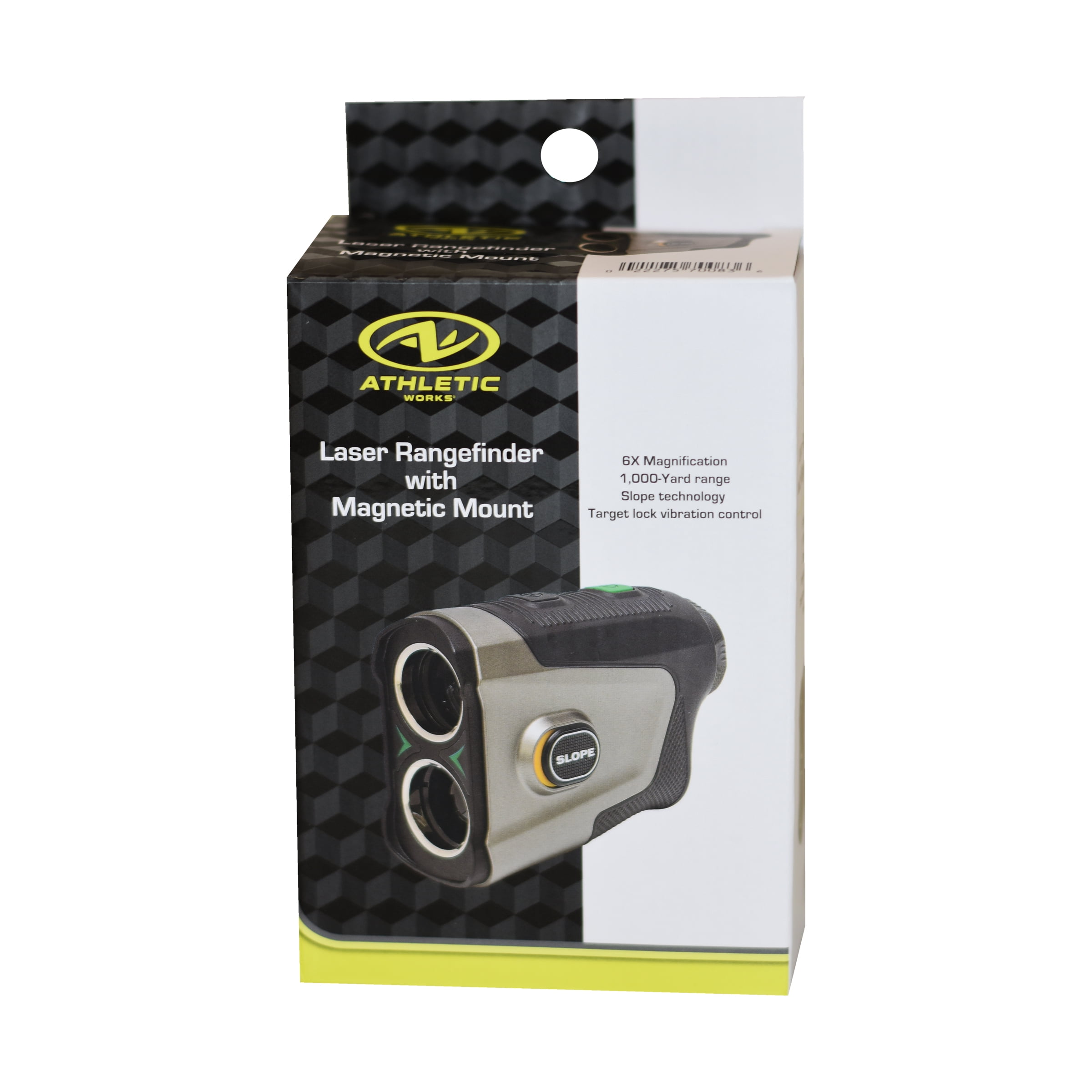 Athletic Works Golf Laser Rangefinder with Magnetic Mount, Accurate up to 1000 Yards