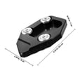 thumbnail image 2 of GAXIRE 1Par Soporte Lateral Para Motocicleta Con Estable Y Material Duradero Negro, 2 of 8