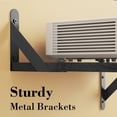 thumbnail image 5 of Mini Projector Shelf for Wall Mount, Projector Wall Mount Floating Shelf, Black Projector Stand, Projector Rack Holder, Modem Cable Shelf by Wood with Cable Ties, 5 of 7