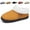 Brown, variant on BERANMEY Women's Winter Slippers with Memory Foam, Fuzzy Faux Fur Lining House Shoes Non-Slip Rubber Sole for Indoor Outdoor, Warm Cozy Plush Comfort Slippers