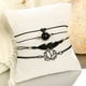 thumbnail image 4 of Cuatro Hojas Calado Negro Pulsera Conjuntos Pulseras Corazón, 4 of 8