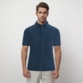 thumbnail image 1 of Men's Shirt Button Short Sleeve Casual Solid Top for Everyday Everyday Weekend Wear Lightweight Breathable Summer, 1 of 3