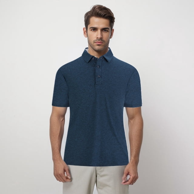 Men's Shirt Button Short Sleeve Casual Solid Top for Everyday Everyday Weekend Wear Lightweight Breathable Summer