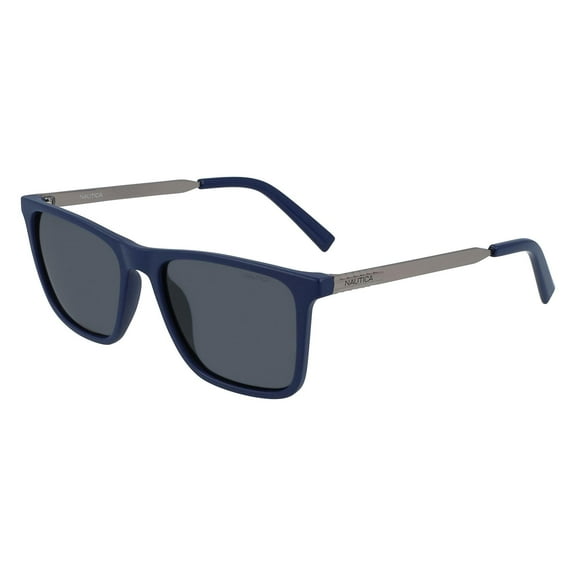 NEW NAUTICA N3646SP 420 POLARIZED Matte Navy Sunglasses with Grey Lenses