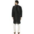 thumbnail image 5 of SKAVIJ Men's Kurta Pajama Set Embroidered Art Silk Party Dress Brown S, 5 of 6