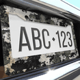thumbnail image 6 of 1 Pcs Camouflage Pattern License Plate Frame, License Plate Cover for Car Decorative Parts, Aluminum License Plate Bracket Holder Rust-Proof Weather-Proof for US Standard Car, 6 of 9