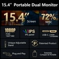 thumbnail image 3 of moobody 15.4 inches Laptop Expansion Screen Portable FHD 1920*1080 IPS Dual screen for Laptop, 3 of 7