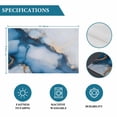 thumbnail image 6 of Blue Marble Placemats Set of 6, Modern Gray Golden Abstract Gradient Art Placemats for Dining Table, Place Mats for Kitchen Tabletop, Waterproof Wipeable Dining Table Mats Set, 6 of 9