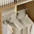 thumbnail image 5 of Non Slip Clothes Hanger with Built-In Fragrance Diffuser | Space Saving Plastic Garment Rack | Curved Anti-Slip Shoulders | Swivel Hook | 40x21.5cm | Home Closet Organizer | 1 Pack, 5 of 6