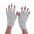 thumbnail image 3 of Half-Finger Gloves Skid Resistance Riding Protective Gloves for Woman Lady Female Gray, 3 of 8