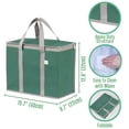 thumbnail image 2 of Bolsa Térmica VENO Aislada Reutilizable para Compras 2 Paquetes Verde, 2 of 8