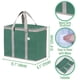 thumbnail image 2 of Bolsa Térmica VENO Aislada Reutilizable para Compras 2 Paquetes Verde, 2 of 8