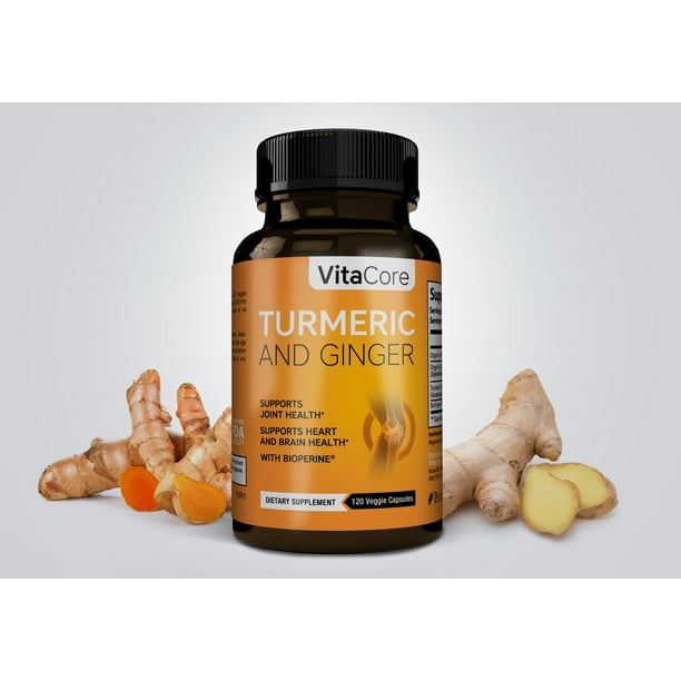 VitaCore Turmeric and Ginger Supplements 1985mg 95 Curcuminoids