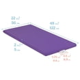thumbnail image 2 of ECR4Kids SoftZone Rainbow Rest Time Mat with Name Tag, Sleeping Pad, Purple, 5-Piece, 2 of 9