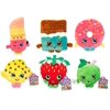 Series 2 Plush 6 Pcs 6"-8" Bundle Set- 6 Items: Cheeky Chocolate, D'lish Donut, Lippy Lips, Kookie Cookie, Strawberry Kiss and Apple Blossom, Official.., By Shopkins