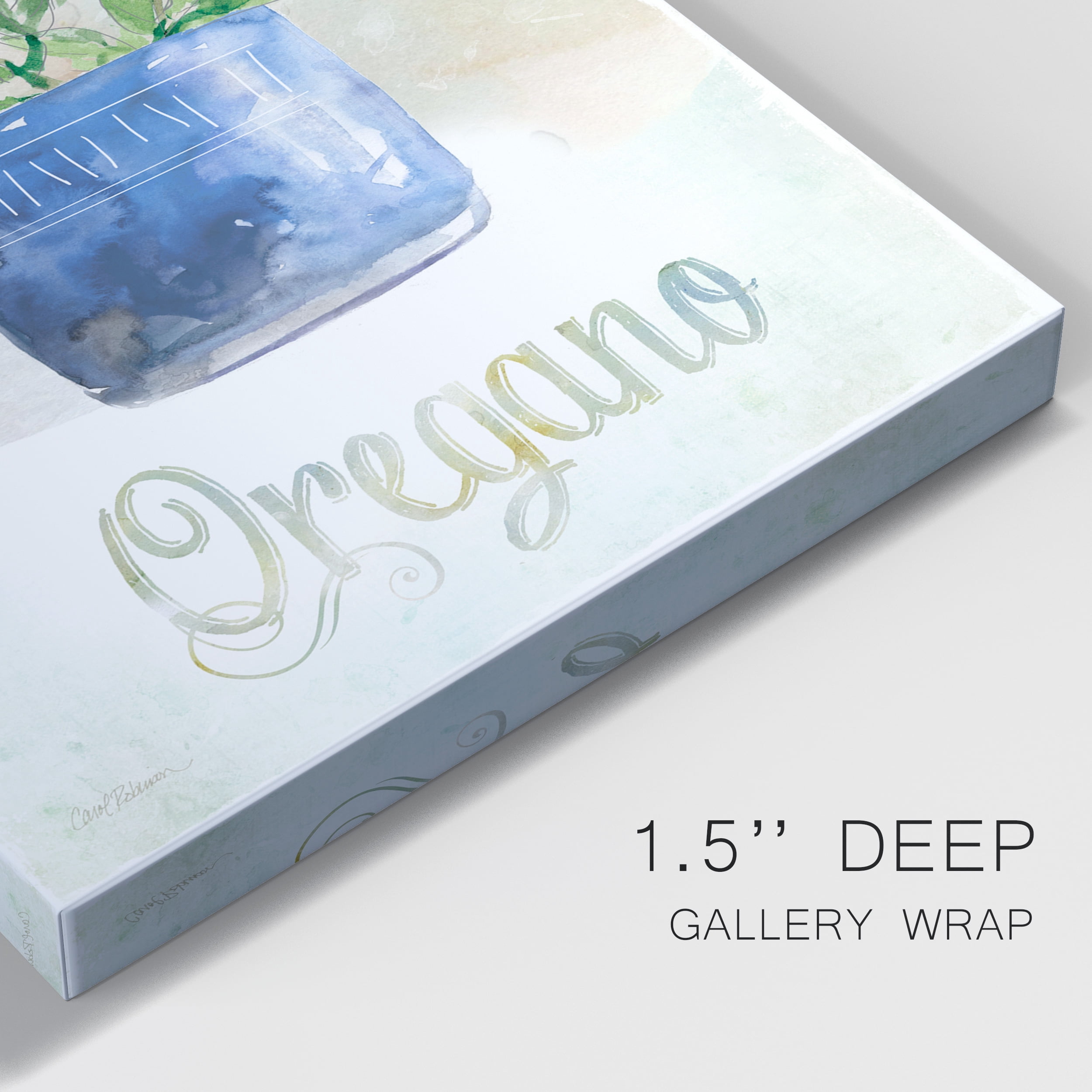 Potted Oregano Premium Gallery Wrapped Canvas - Ready to Hang - 8 x 12