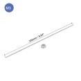 thumbnail image 2 of 2Pack M3 x 250mm Fully Threaded Rod with 4 Pack Hex Nuts, 1.25mm Thread Pitch 304 Stainless Steel, 2 of 6