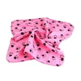 thumbnail image 4 of lionlar Warm Fleece Pet Dog Blanket Cartoon Paw Print Pattern Soft Bed Mat, 4 of 6