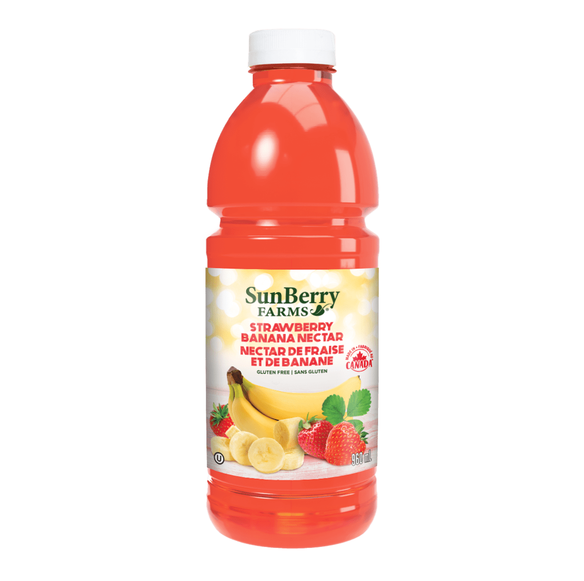 SunBerry Farms Nectar de fraise et de banane, 960 ml Volume/quantité – 960 ml/1