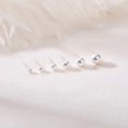 thumbnail image 4 of Pendientes Obertis de plata de ley 925 para mujer, 5 pares, 4 of 6