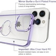 thumbnail image 5 of Bling Love Heart Case Compatible With Iphone 14 Pro Max/14 Pro, Plating Clear Hard Pc Protective Cover, 5 of 5