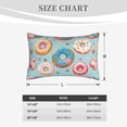 thumbnail image 6 of Bixox Colorful Donut Printed Pillow Protector,Super Soft Ideal for Home,Guests,Rentals - 14"x20", 6 of 8