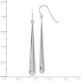 thumbnail image 2 of 14K White Gold Polished Shepherd Hook Earrings (53x6), 2 of 5