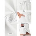 thumbnail image 4 of Cueply Skorts for Woman Tennis Skirt Inner Shorts Summer Casual Drawstring Tie Skirts with Pockets, 4 of 9