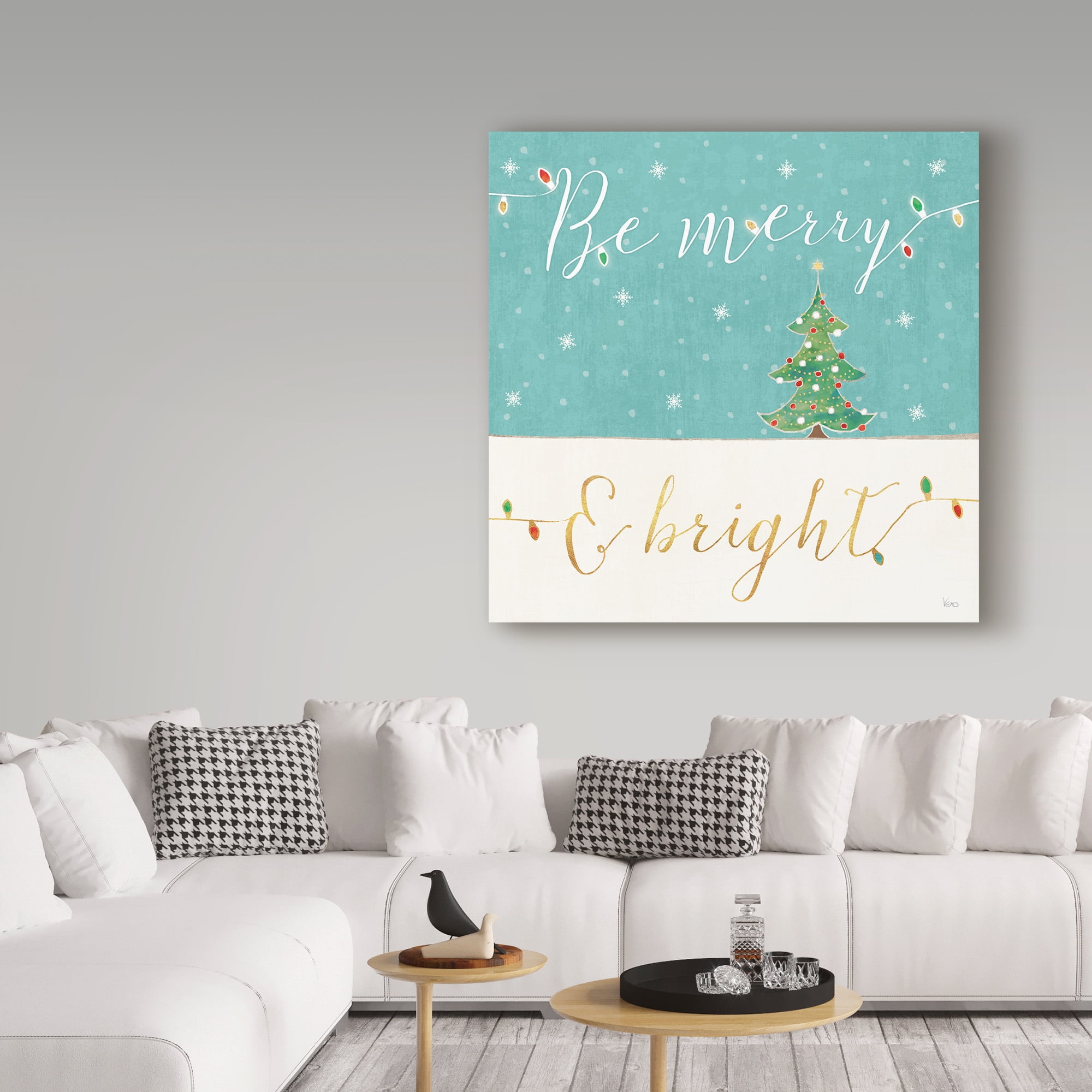 Trademark Fine Art 'Underlined Christmas II' Canvas Art by Veronique Charron