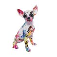 thumbnail image 2 of Estatua de perro colorido BLESIY Escultura chihuahua multicolor, 2 of 8
