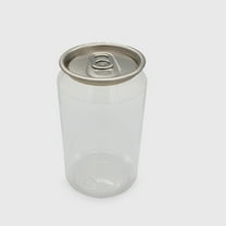 Raindrops 5pcs Clear Plastic Drink Bottles with Caps Juicer Mini Milk Containers