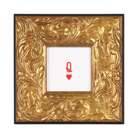 DesignOvation Queen of Hearts 4" x 4" Magnetic Mini Art Print by The Creative Bunch Studio