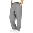 thumbnail image 2 of JTieaclothes Boys Cargo Pants With Multiple Pockets Straight Leg Casual Outdoor School Trousers Elastic Waist Comfortable Daily Wear Durable Twill Fabric For Kids,Boys Pants Sizes 7-8 Years, 2 of 6
