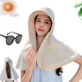 thumbnail image 1 of Sombrero del cubo de la protección ULTRAVIOLETA de las señoras de la moda del verano, nuevo sombrero estupendo de la visera del chal de las mujeres con la solapa del cuello, 1 of 6