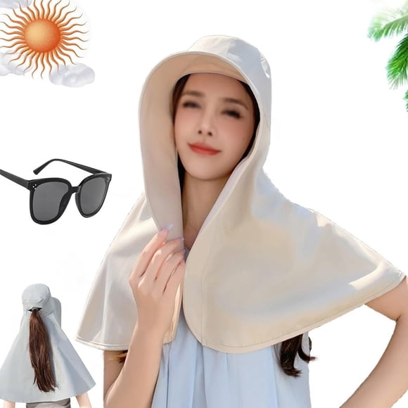 Sombrero del cubo de la protección ULTRAVIOLETA de las señoras de la moda del verano, nuevo sombrero estupendo de la visera del chal de las mujeres con la solapa del cuello