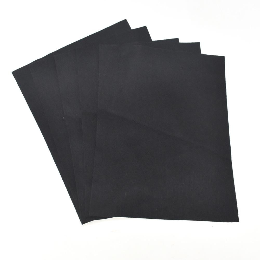 Premium Craft Felt Sheets, 81/2Inch x 11Inch, 5Count, Black