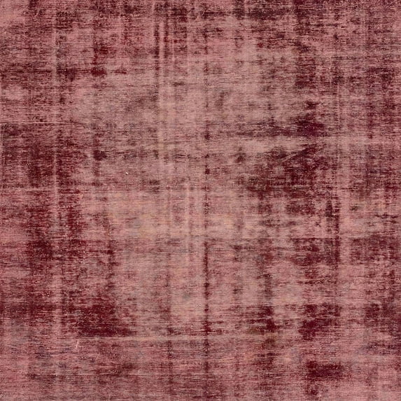 Ahgly Company Indoor Square Abstract Fire Brick Red Abstract Area Rugs, 4' Square
