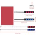 thumbnail image 2 of 2Pcs 5.2FT Handheld Telescoping Flag Pole with Clips, Portable Stainless Steel Flagpole Extendable Telescopic Flag Poles for Tour Guide Horse Training Festival, 5.2FT, 2 of 7