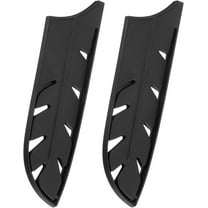 2Pcs Knife Cover Sleeves Blade Edge Guards for 7" Santoku Knife Blade Edge Protector Universal Knife Sheath for Kitchen, Black