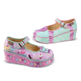 thumbnail image 4 of Hot Chocolate Design Women's Platform Shoes – Birthday Buddies Mary Jane, Buckle Closure, Bear & Bow Accessories, 2.2" Platform Heel, Rubber Sole, Cushioned Insole, Size 6, 4 of 8
