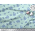 thumbnail image 2 of Soimoi Green Cotton Duck Fabric Monstera Leaves Fabric Prints By Yard 42 Inch Wide, 2 of 3