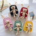 thumbnail image 2 of Bolsas de felpa para niños pequeños, mochila de dibujos animados de bebé precioso lindo, para niños recién nacidos y estudiantes de escuela, 2 of 4