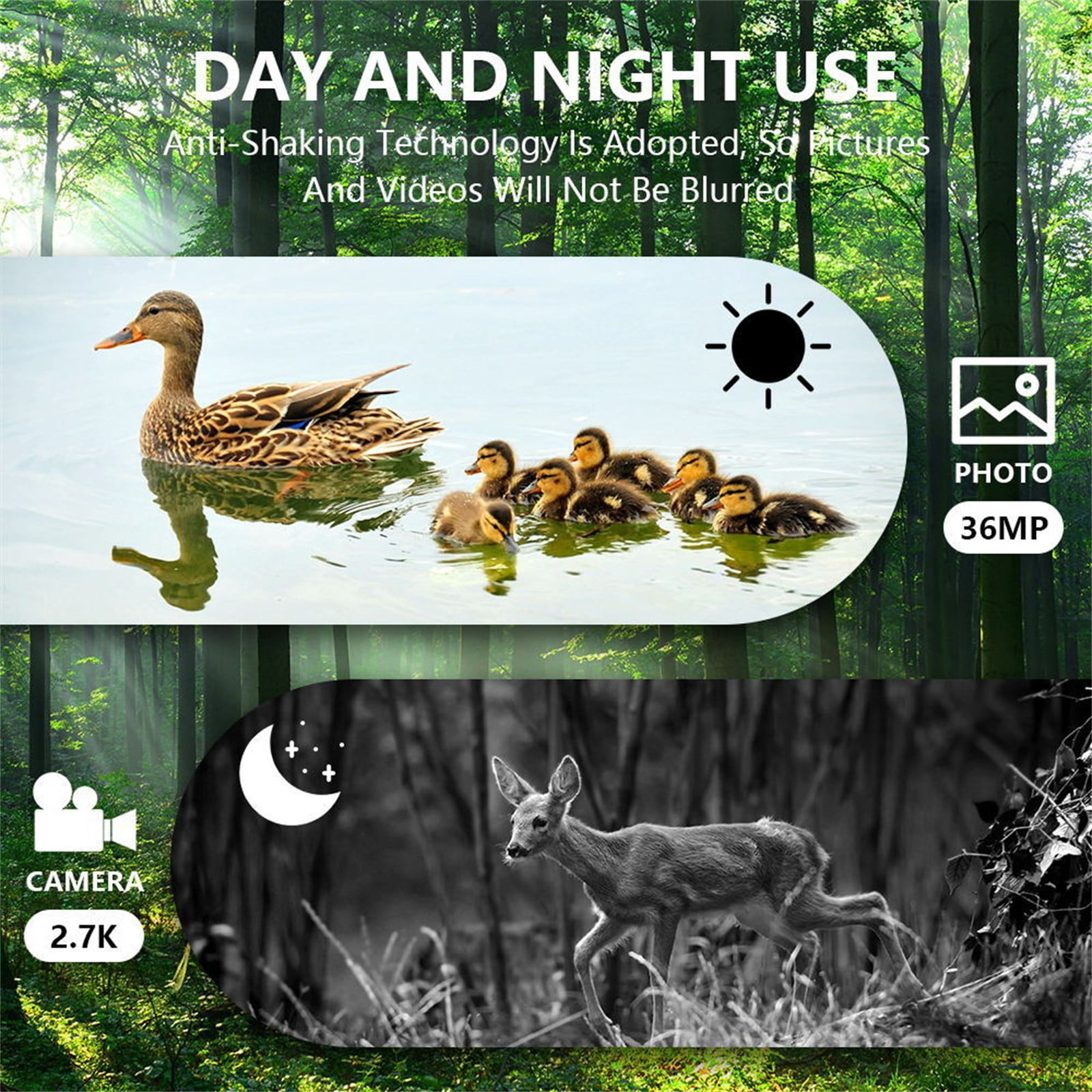 2.7K Night Vision Goggles Night Vision Binoculars For Adults - Digital Binoculars Can Save Photo And Video