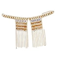 thumbnail image 4 of Arnés De De Imitación Completo Cintura Cadena Cuerpo Cadena Hombro Colr Para Mujer Joyería De Lentejues Doradas Body Sunnimix Joyas de cadena corporal en capas, 4 of 8