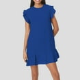 thumbnail image 1 of WILLBEST Vestidos Para Mujer Vestido Informal De Verano Para Mujer, Vestido Midi Sin Mangas Acampanado Con Dobladillo Con Volantes Para Uso Diario, Viajes, Vacaciones, Fiestas Y Salidas., 1 of 3